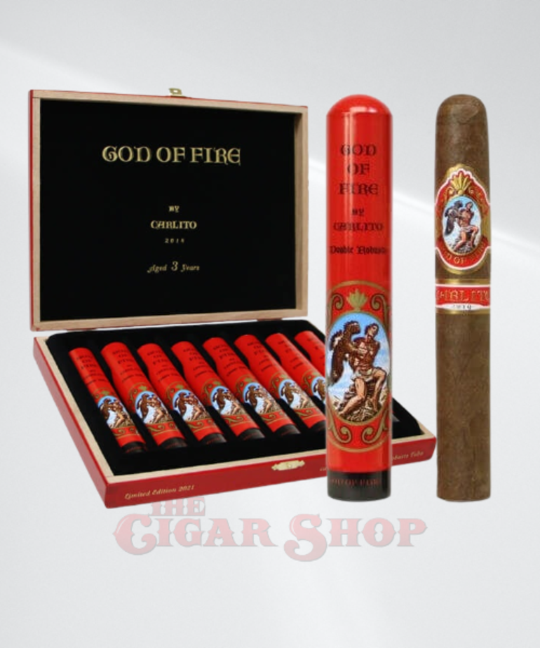 God of Fire God of Fire by Carlito Double Robusto Tubo 52x5.75 Box of 8