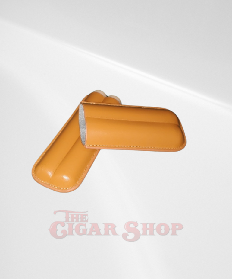 Big Easy 2-Finger 54+ Leather Cigar Case Brown