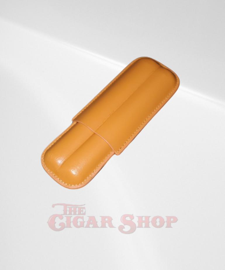 Big Easy 2-Finger 54+ Leather Cigar Case Brown