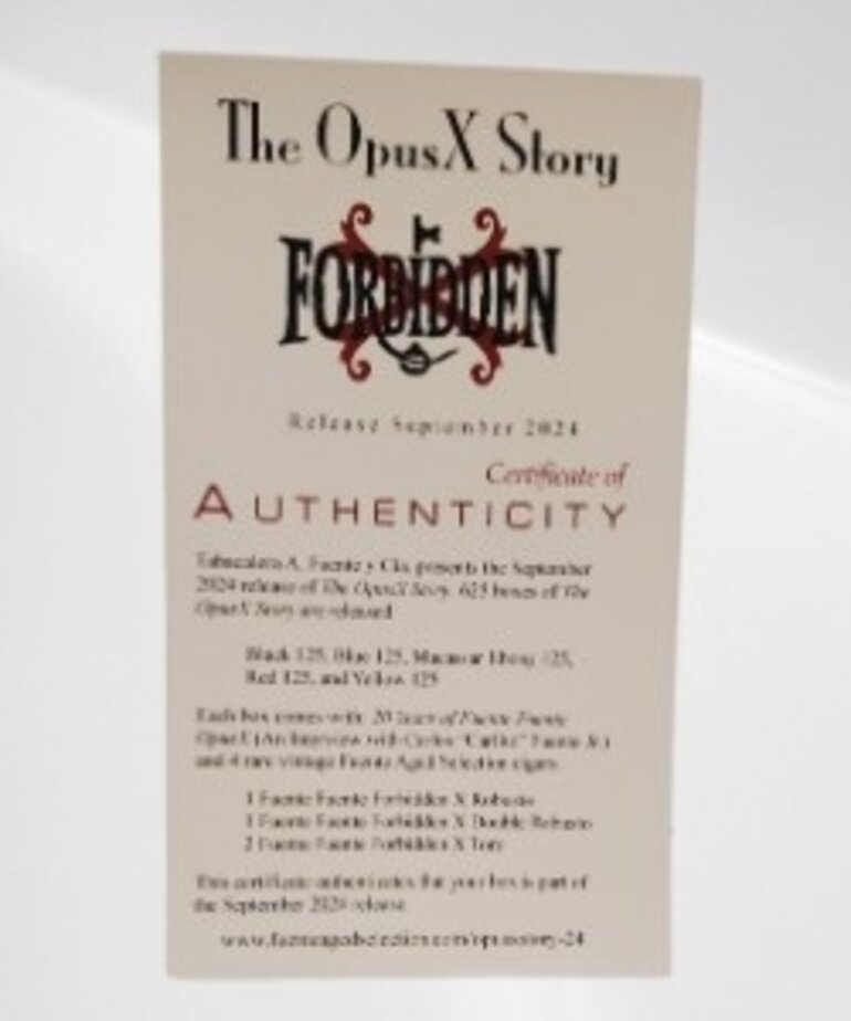 Fuente Fuente OpusX Forbidden X Black Box of 4