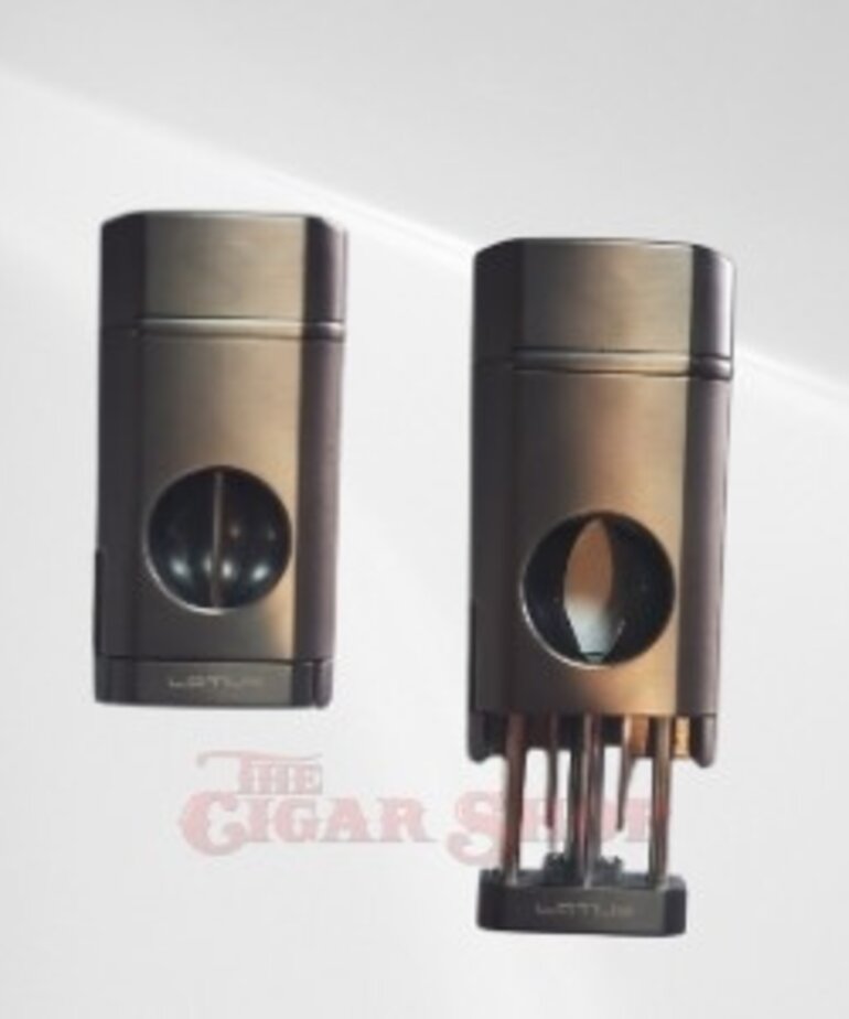 Lotus Rocket Triple Torch with V-Cutter - Gunmetal