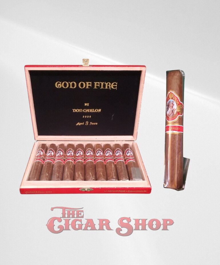 God of Fire God of Fire by Don Carlos Robusto Gordo 54x5.5 Box of 10