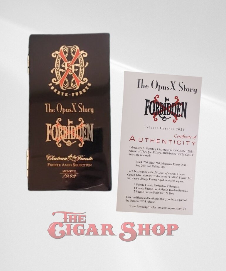 Arturo Fuente Fuente Fuente OpusX Forbidden X Story Box of 4 - Black
