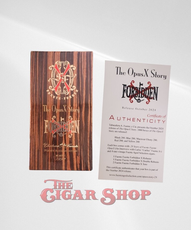 Arturo Fuente Fuente Fuente OpusX Forbidden X Story Box of 4 - Macassar
