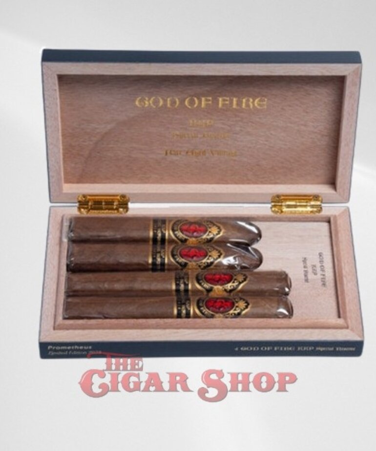 God of Fire God of Fire KKP Never Back Down and Special Reserve Black 4-Cigar Assortment