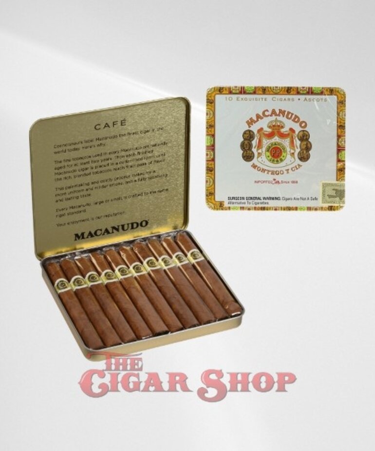 Macanudo Macanudo Cafe Ascots Tin of 10 Sleeve of 10 Tins