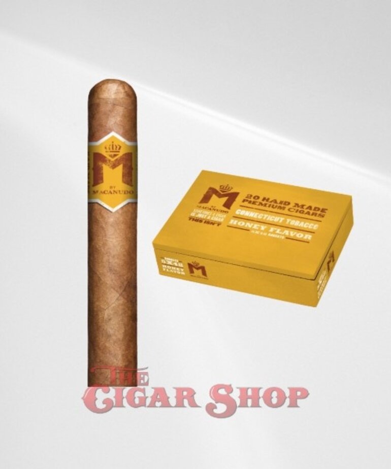 Macanudo M by Macanudo Honey Robusto 5x50 Box of 20