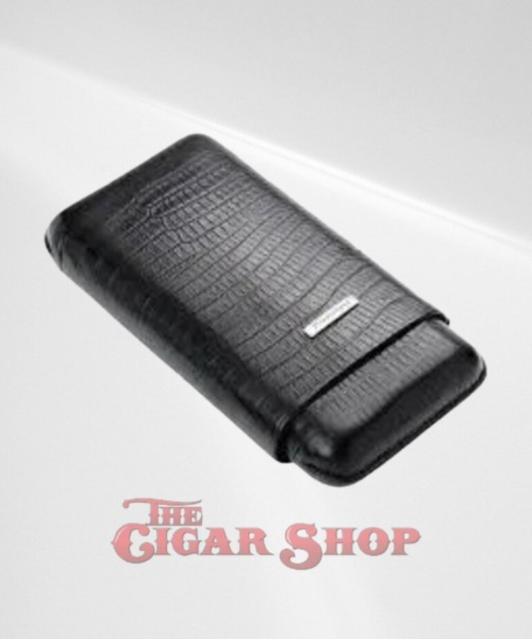 Prometheus Prometheus Tejus Black Three Cigar Case (60 Ring Gauge)