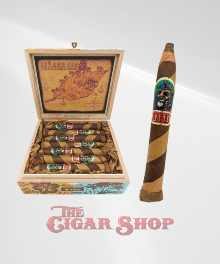 Oscar Valladares Island Jim by Oscar #2 Barber Pole Torpedo 6.5x52 Box of 21