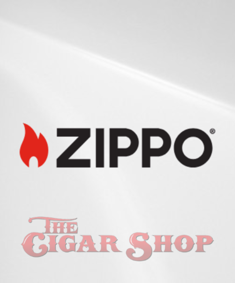 Zippo Classic Brush Chrome Pipe Lighter with Pipe Emblem