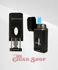 Lotus Rocket Triple Torch with V-Cutter -Black