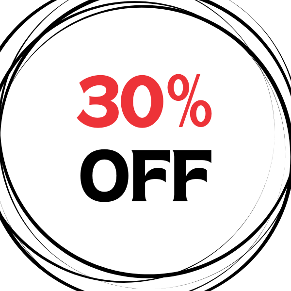 * 30% OFF