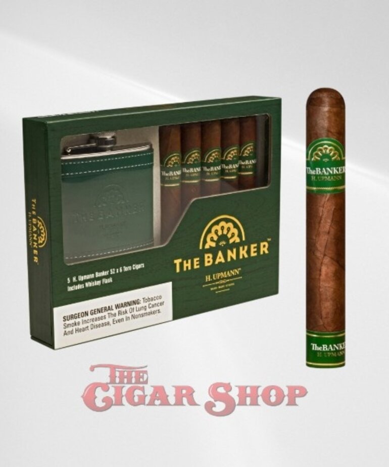 H Upmann H Upmann The Banker 6x52 Pack of 5 with Flask