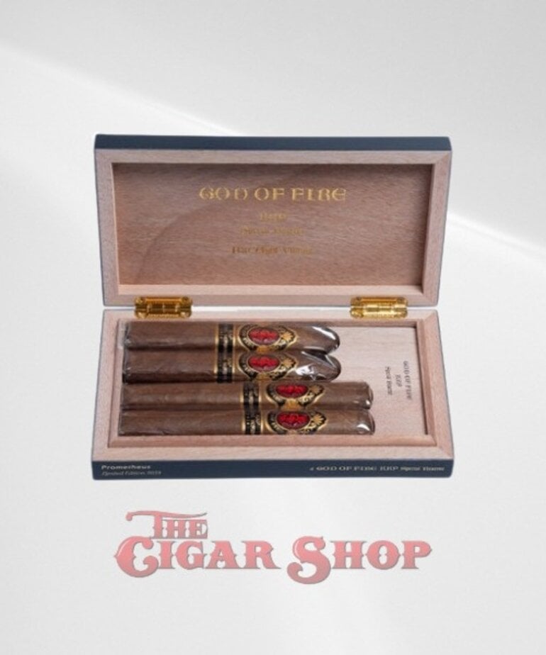 God of Fire God of Fire KKP Never Back Down and Special Reserve Blue 4-Cigar Assortment
