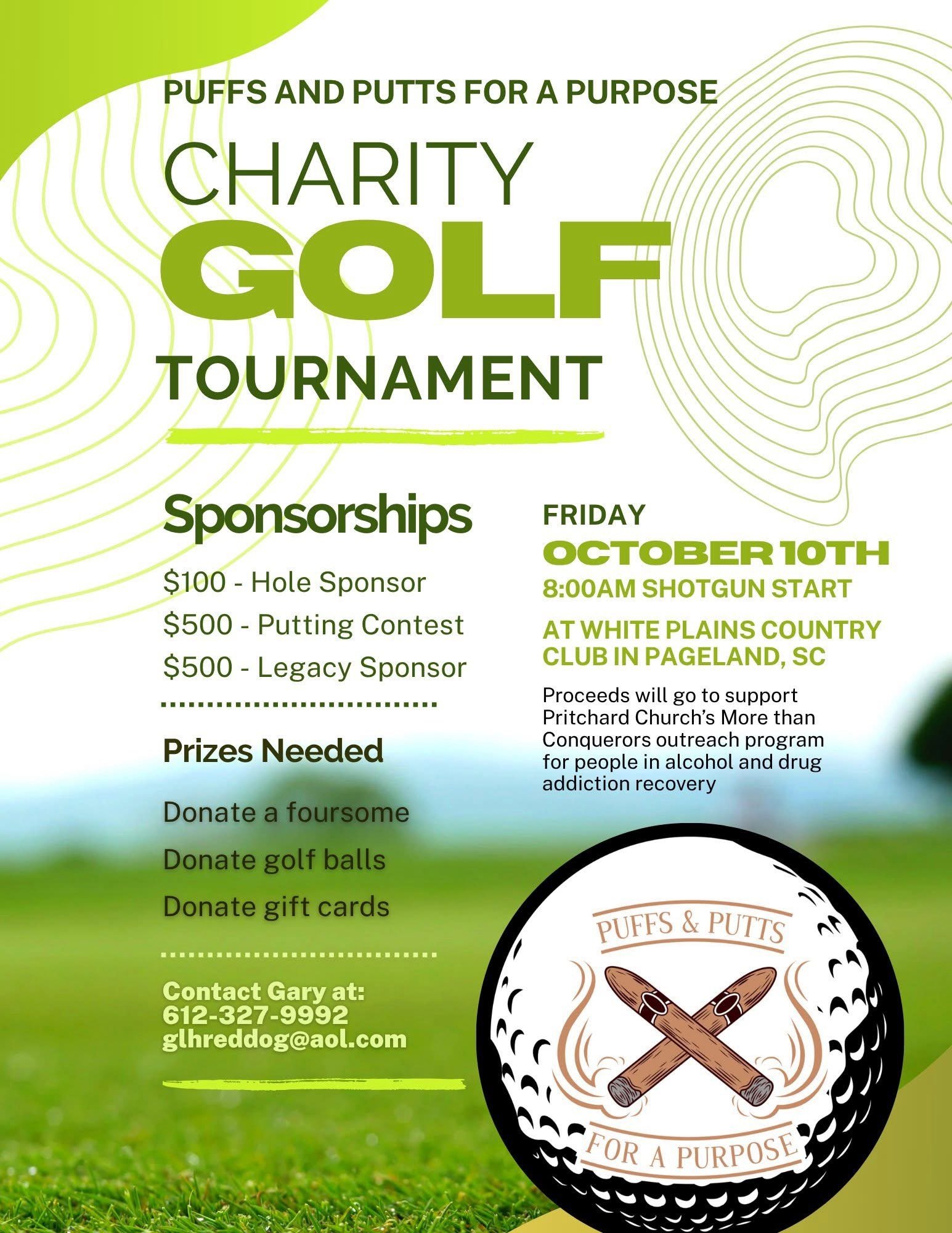 Puffs and Putts sponsor