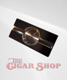 Darkwood Ashtray with Stainless Steel - 2-Cigar