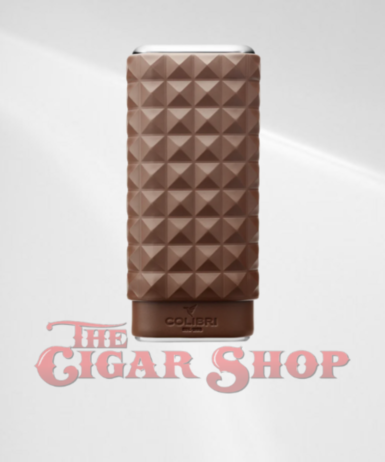Colibri Colibri Quasar Triple Cigar Case - Brown