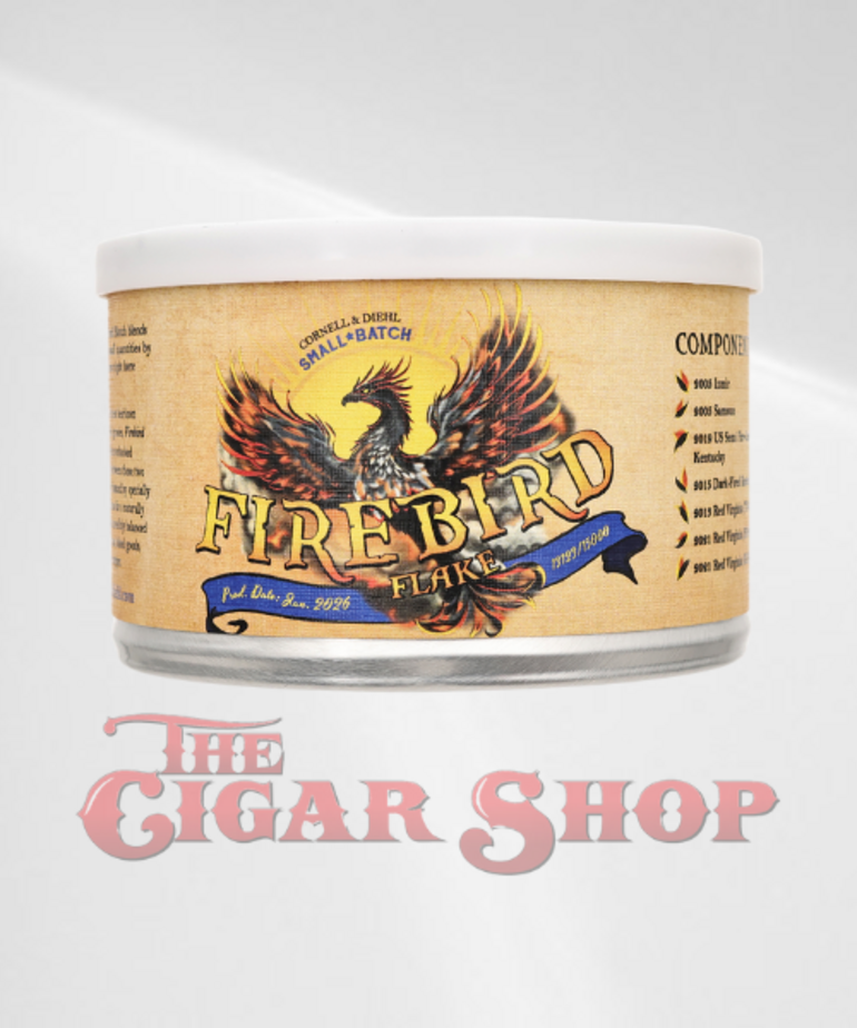 Cornell and Diehl Cornell & Diehl Firebird Flake Pipe Tobacco 2oz Tin