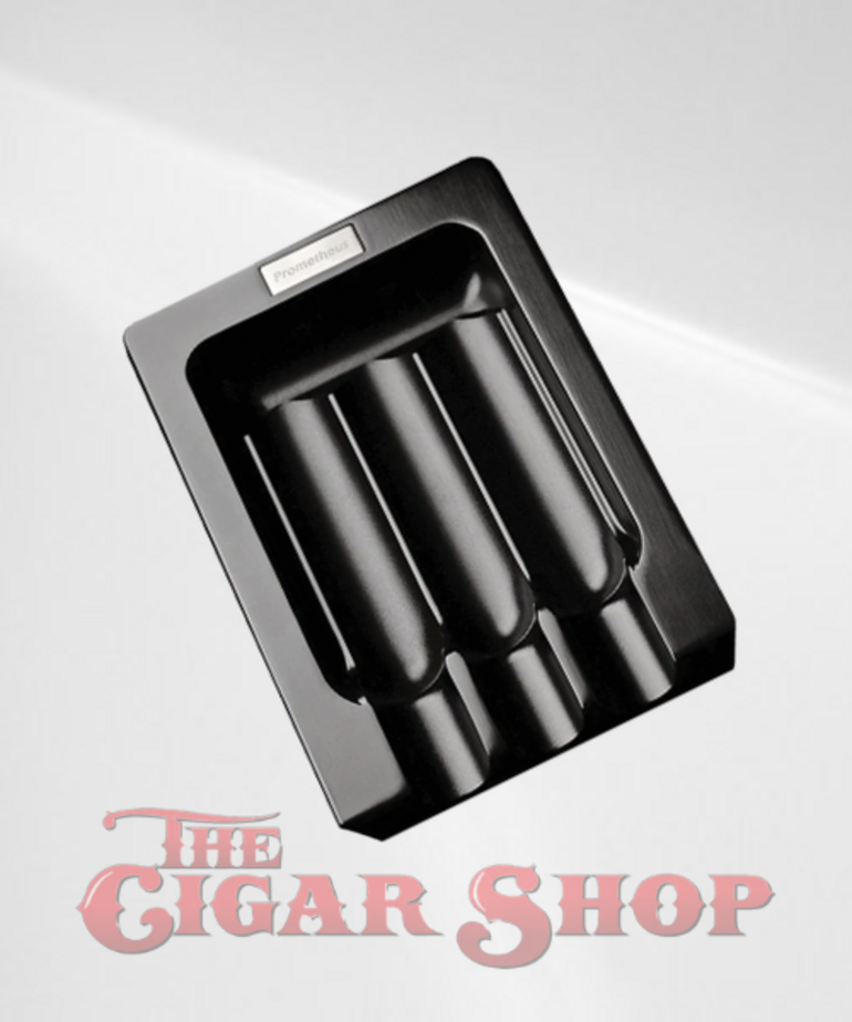 Prometheus Prometheus 3-Cigar Metal Ashtray - Black Matte