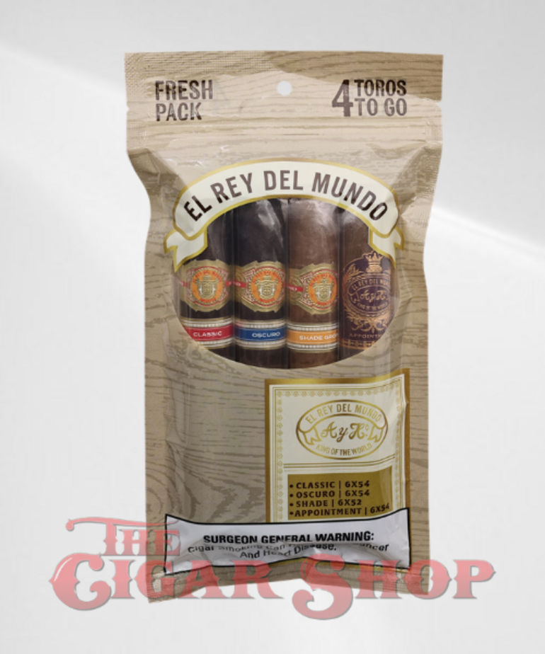 El Rey del Mundo El Rey del Mundo Sampler Toro Pack of 4