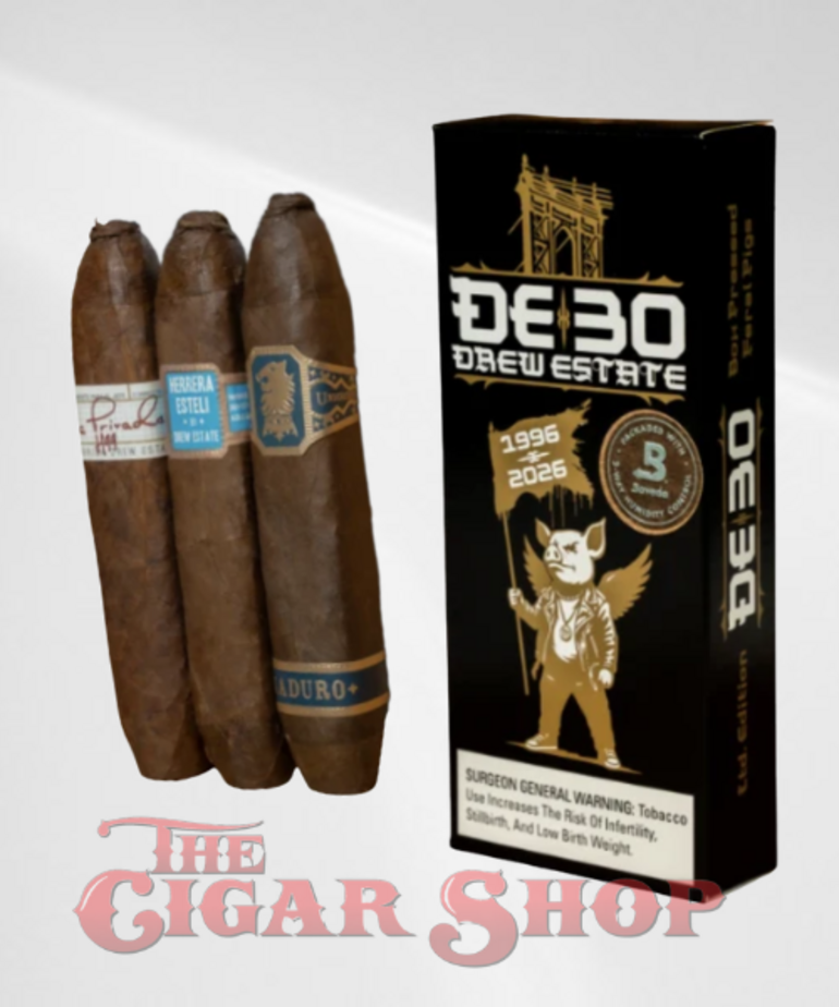 DE30 by Drew Estate Feral Flying Pigs Sampler Pack of 3 Sleeve of 10