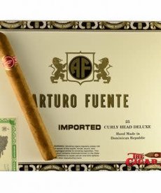 JC Newman Arturo Fuente Curly Head Deluxe Natural 6 3/8x44 Box of 25