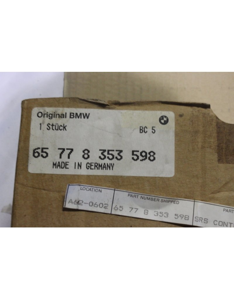 BMW Airbag control unit for BMW E-31 E-32 E-34 E-36