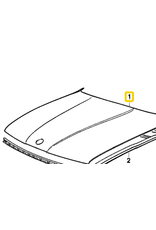 BMW Engine hood for BMW 5 series E-34 525 530 M5