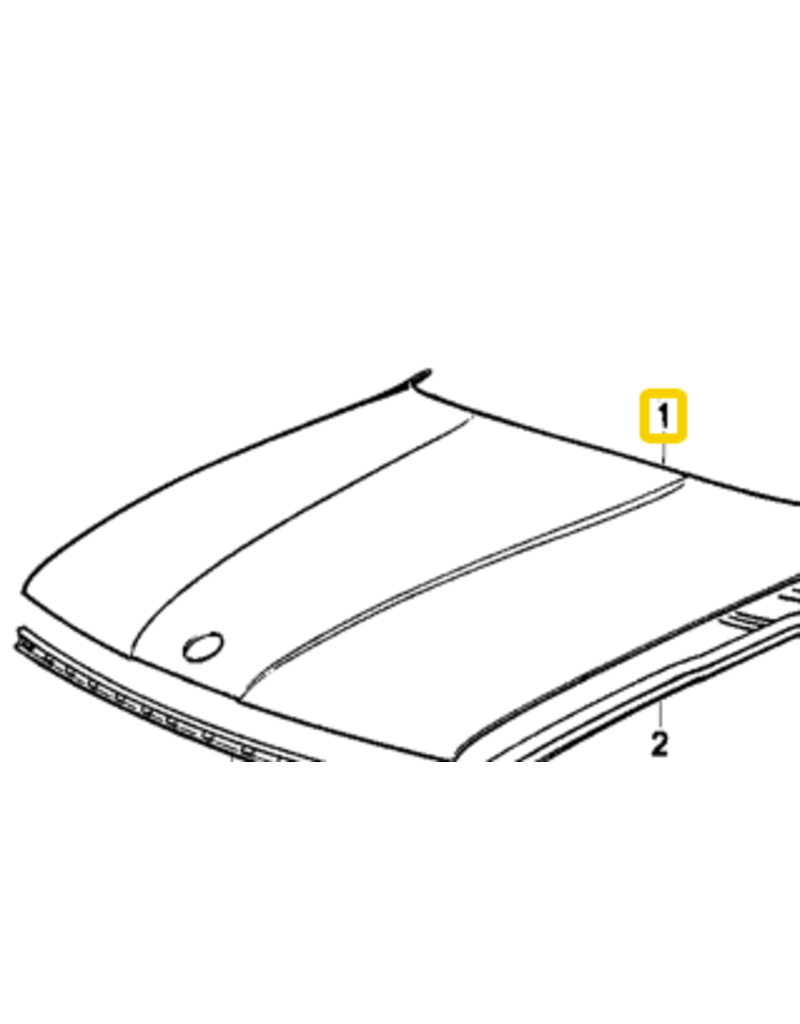 BMW Engine hood for BMW 5 series E-34 525 530 M5