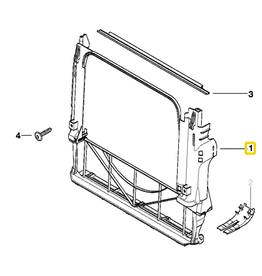 BMW Radiator carrier for BMW X5 E-53