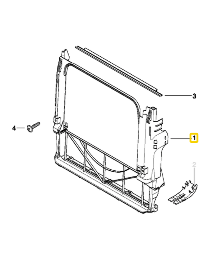 BMW Radiator carrier for BMW X5 E-53