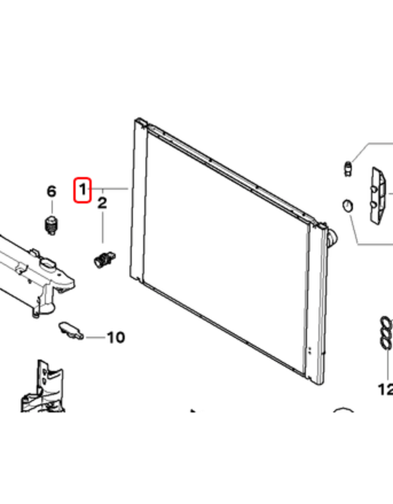 BMW Radiator for BMW E-60 E-64