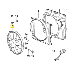 BMW Ventilador adicional para BMW E-24 E-31 E-32 E-34 E-36