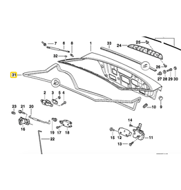 BMW Trunk lid gasket for BMW E-36