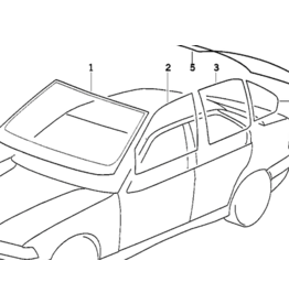 BMW NOS Right window guide for BMW E-36