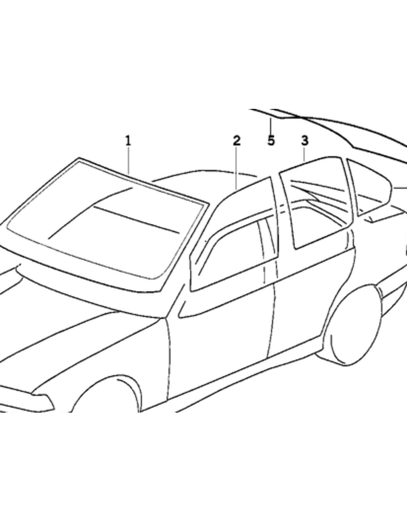 BMW NOS Right window guide for BMW E-36