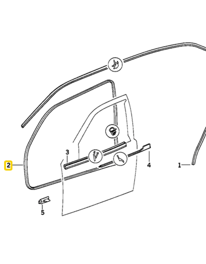 BMW Selo da porta passageiro BMW E-36