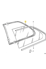 BMW Vedacao janela traseira esquerda para BMW E-30