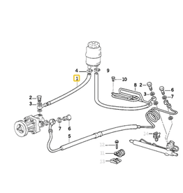 BMW Power steering hose for BMW E-36