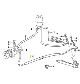 BMW Power steering hose for BMW E-36
