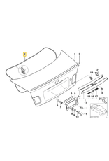 BMW Trunk lid gasket for BMW E-46