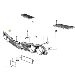 BMW Headlamp front right grill for BMW E-28