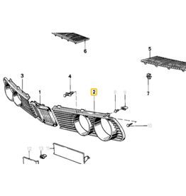 BMW Headlamp front left grill for BMW E-28