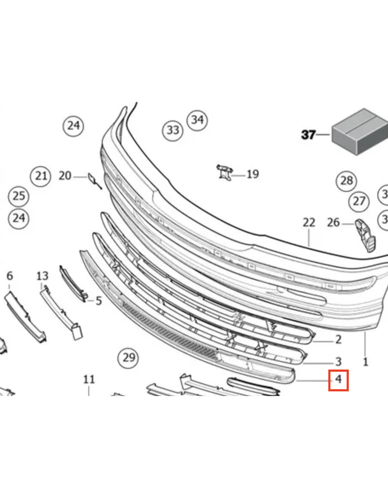 BMW Grade central para BMW E-46