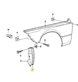 BMW Front panel rubber seal for BMW E-12 E-21