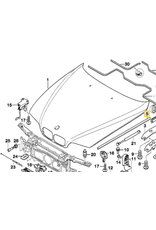 BMW Lateral engine hood sealing for BMW E-39