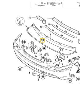 BMW Bumper gasket for BMW E-65