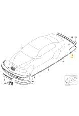 BMW Protecao paralama traseiro direito para  BMW E-39