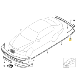 BMW Protecao paralama traseiro direito para  BMW E-39