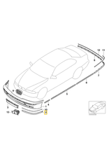 BMW Bumper guard front left for BMW E-39